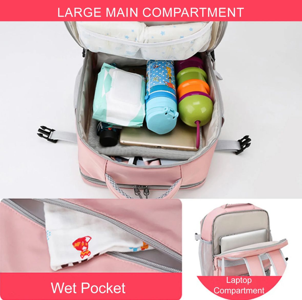 Mochila De Viaje 30l - color: Negro